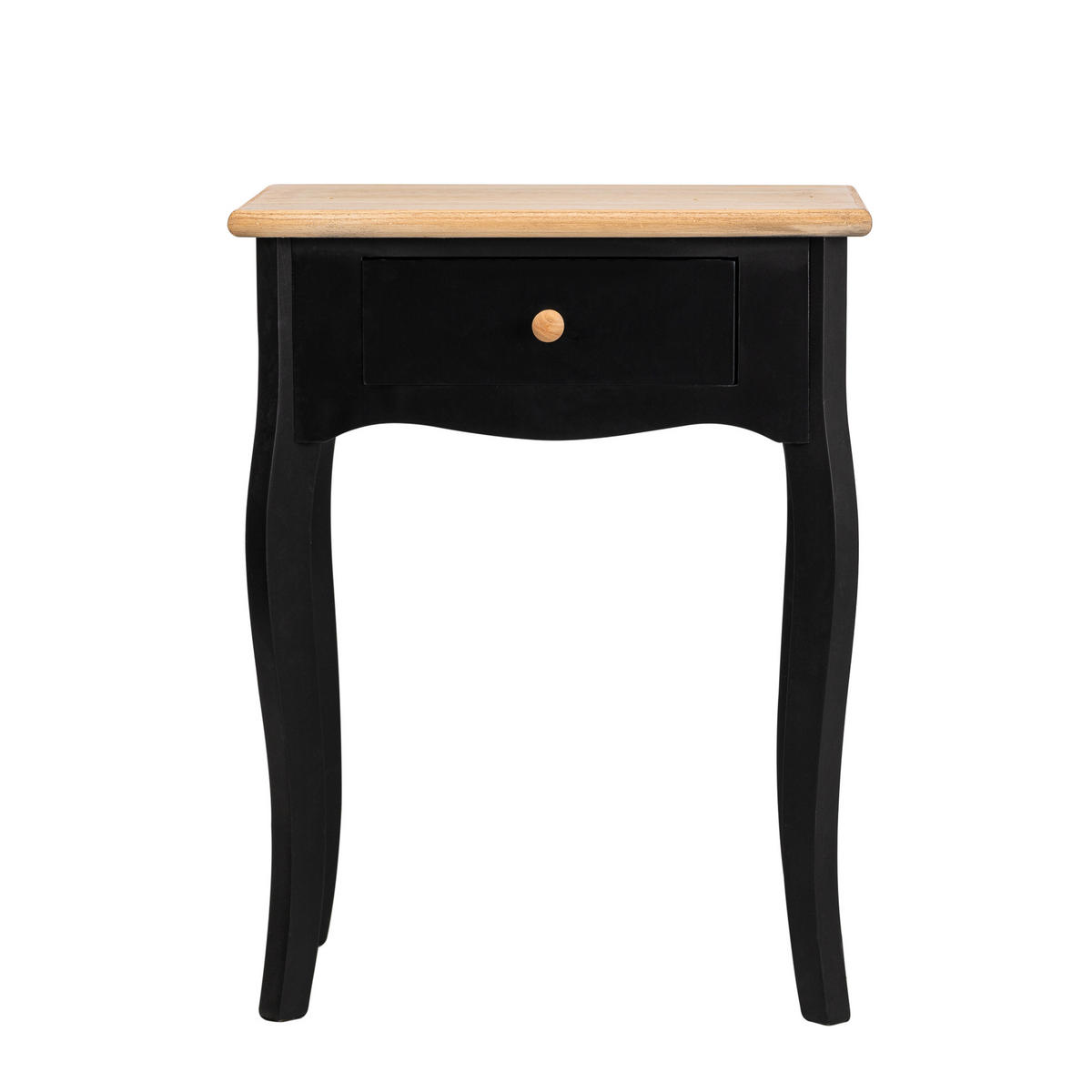 NACHTTISCH Rechteckig Schwarz 47 x 30 x 62 cm - Schwarz, Holz (47/62/30cm) - Nordlys