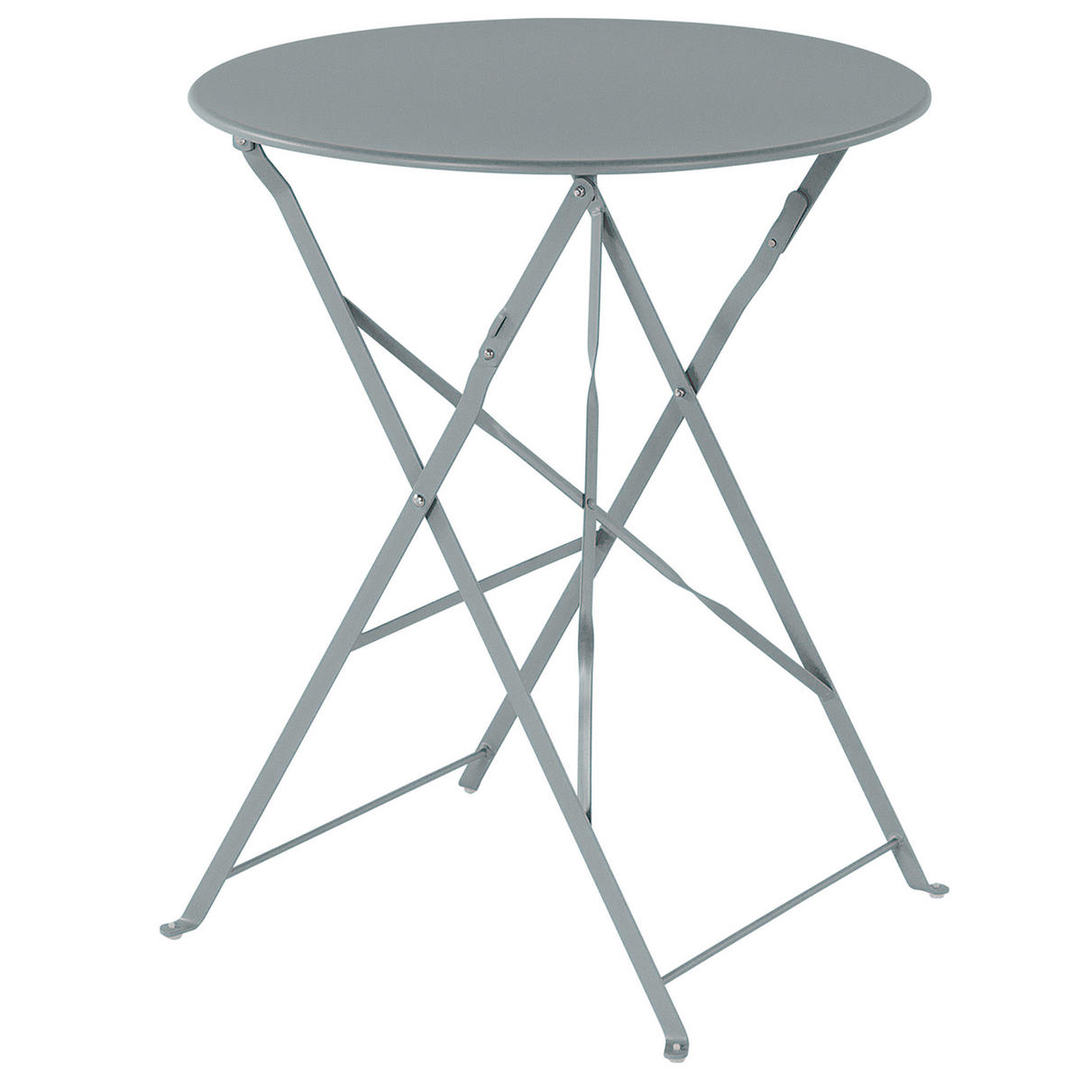 BALKONSET 2-Sitzer grau zusammenklappbar Fiori - Grau, Metall - Beliani
