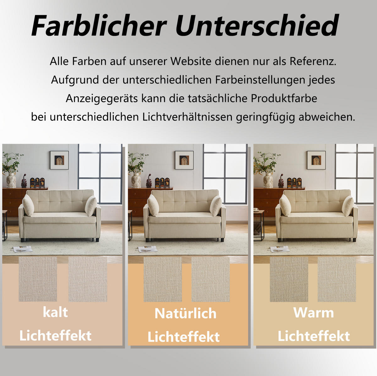 SCHLAFSOFA Chenille mit Ausziehfunktion und 2 Kissen Beige 142/79/85 cm - Beige, Textil (79/85/142cm) - Redom