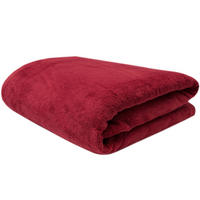 KUSCHELDECKE, 220x240 cm, 100% Polyester, Rot - Weinrot, Textil (220/240cm) - Zollner