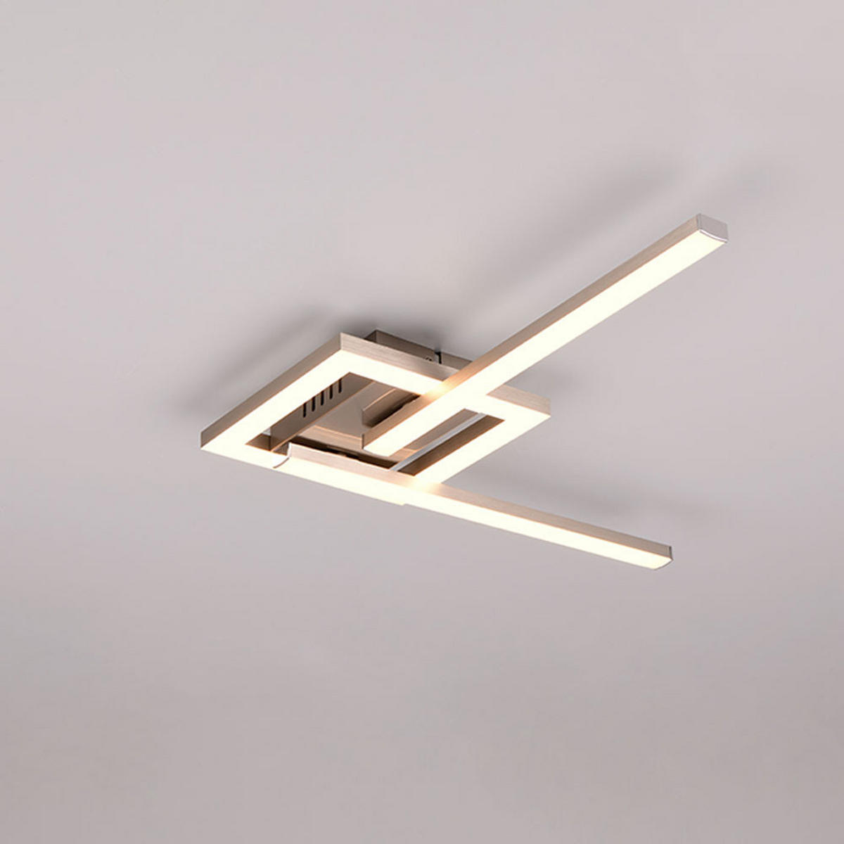 LED DECKENLEUCHTE Viale Silber Metall - Silberfarben, Metall (16/54/5cm)