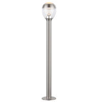 LED AUSSENLEUCHTE Callisto Edelstahl Silber - Silberfarben, Metall (15/15/99cm) - Globo Lighting