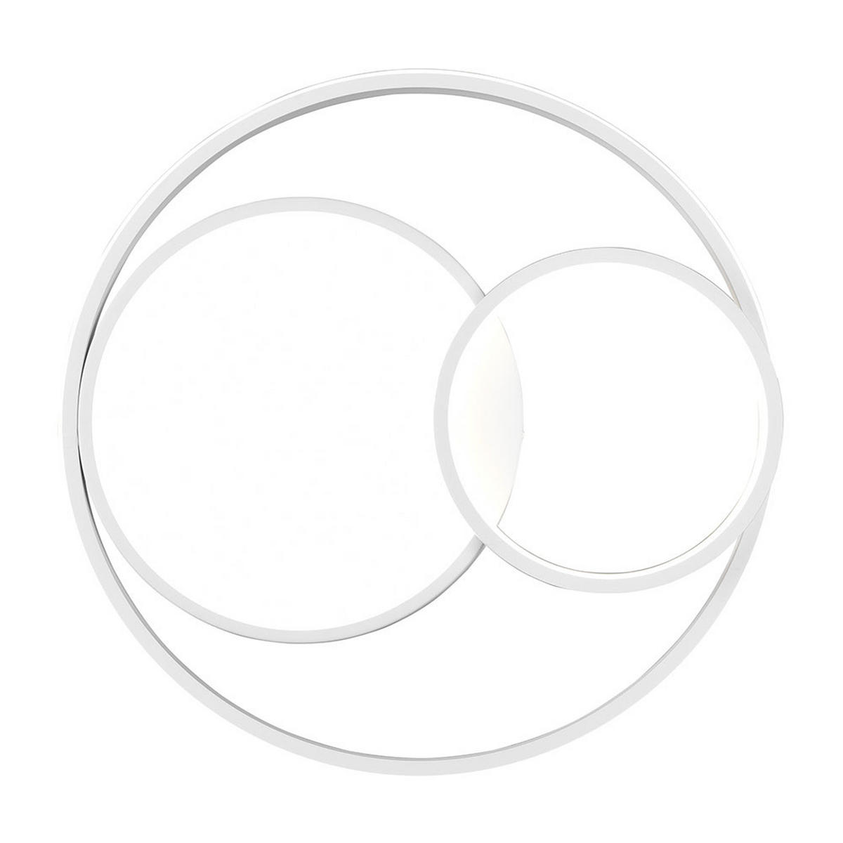 LED DECKENLEUCHTE Vuelta Weiß-matt - Weiß, Metall (48/48/9cm)