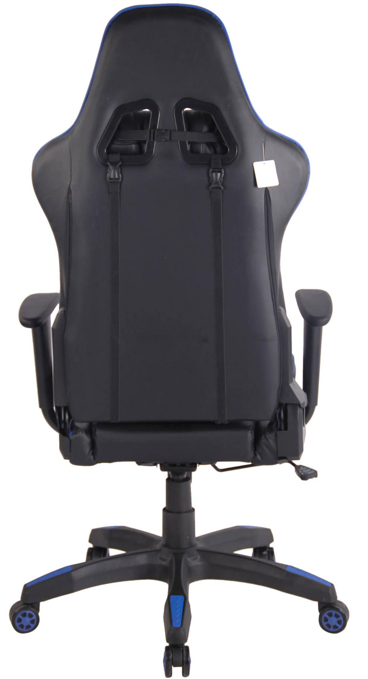 BÜROSTUHL Mirage, Kunstleder Schwarz/Blau - Blau, Kunststoff/Textil (65/138/50cm) - TPFLiving