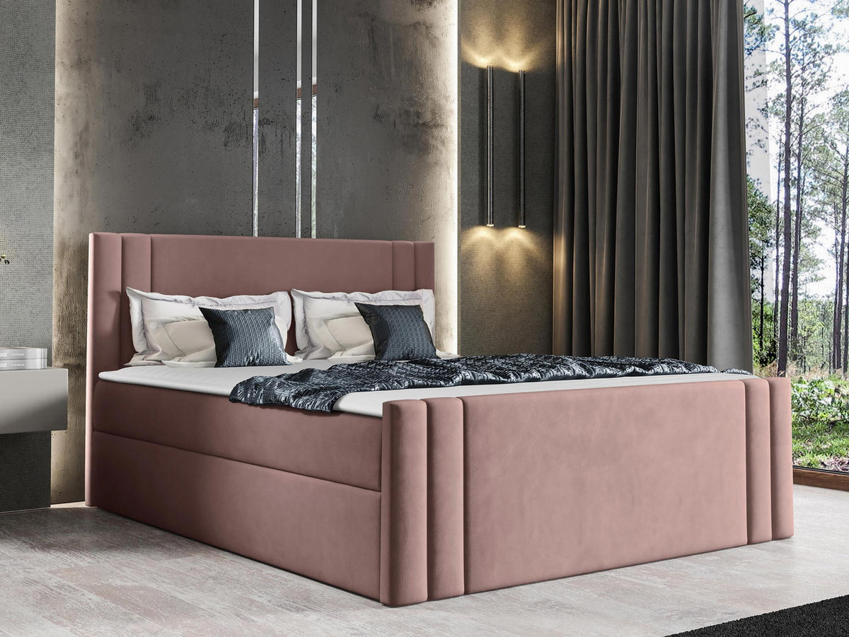 BOXBETT Carmen - Rosa, Holz (120/200cm) - MIRJAN24