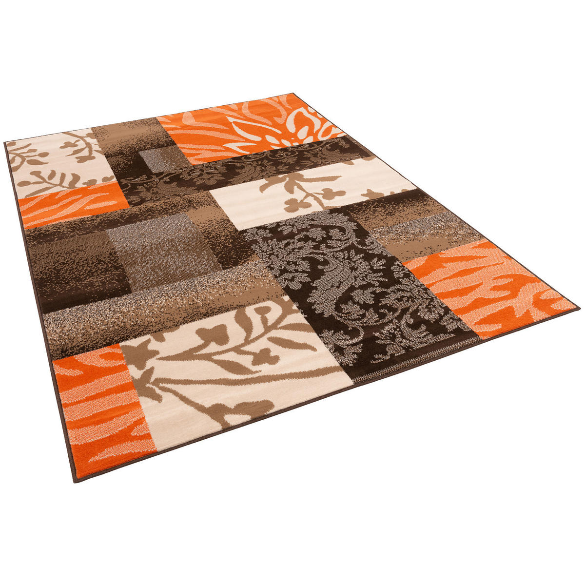 MODERN DESIGNER VELOURS TEPPICH SAMBA - Braun, Textil (140/200cm) - Pergamon