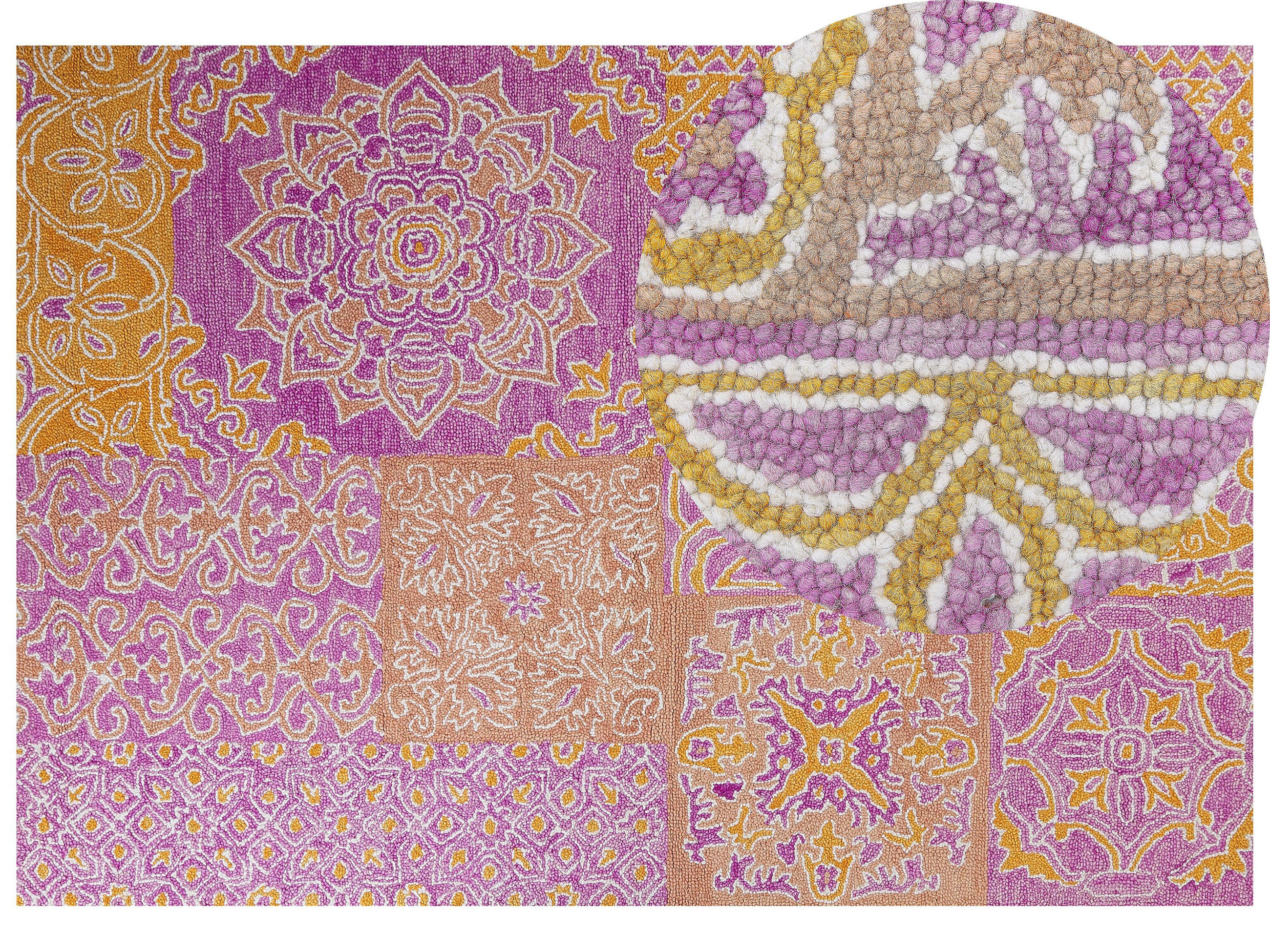VINTAGE-TEPPICH Avanos 230/160 cm - Multicolor, Textil (160/230cm) - Beliani