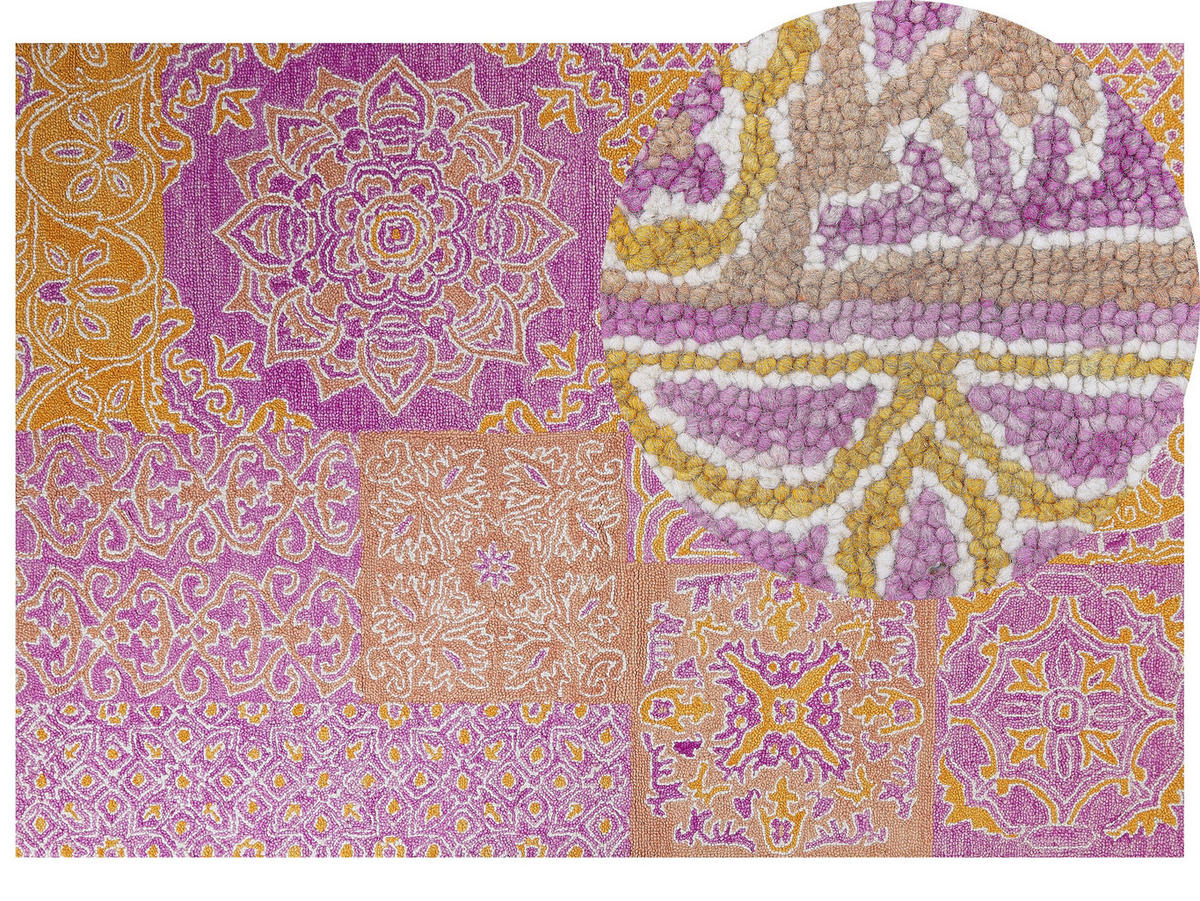 VINTAGE-TEPPICH Avanos 230/160 cm - Multicolor, Textil (160/230cm) - Beliani