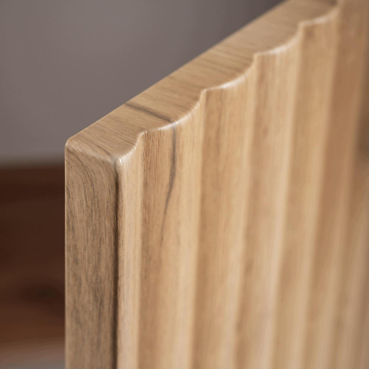 HÄNGESCHRANK BELLO geriffelt Eiche Craft Gold 35/68/27 cm - Eichefarben, Holzwerkstoff/Metall (35/68/27.2cm) - Rodan
