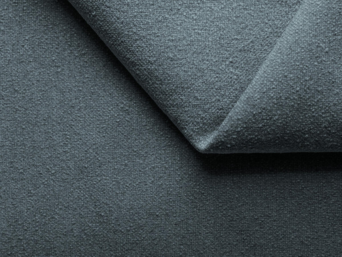 4-SITZER-SOFA Bouclé Stoff Blau - Blau/Blaugrau, Holz/Textil (270/73/95cm) - Makamii