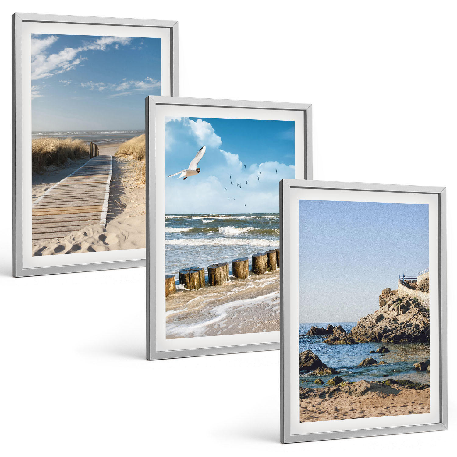 Tulup Bilder Silber 40x60 cm