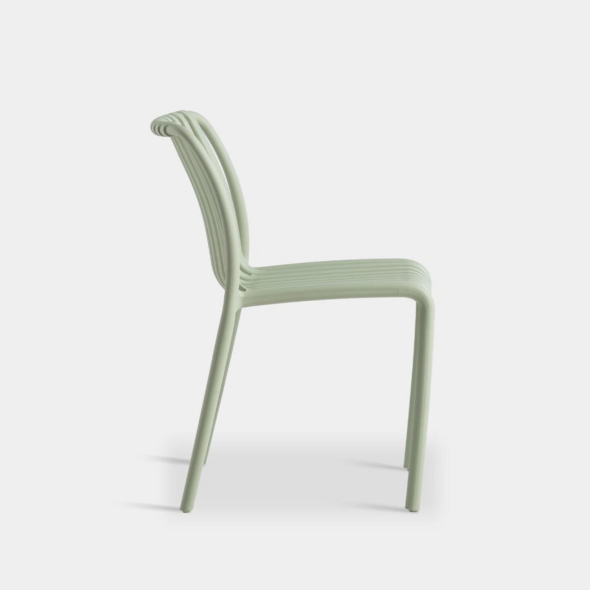 GARTENSTUHL Ollie Grün 45 cm x 78 cm 4er-Set - Grün, Kunststoff (45/78/62cm) - Klast Home