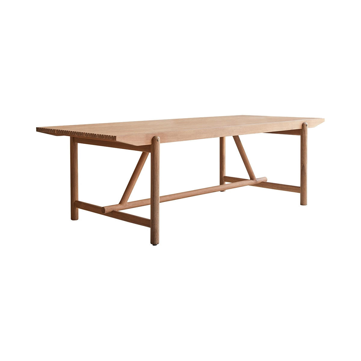 GARTENTISCH Fado Natur aus Teak - Naturfarben, Holz (100/240/76cm) - Tikamoon