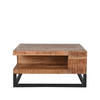 COUCHTISCH Cube Braun 80/80/40 cm - Beige, Holz (80/80/40cm) - LABEL51