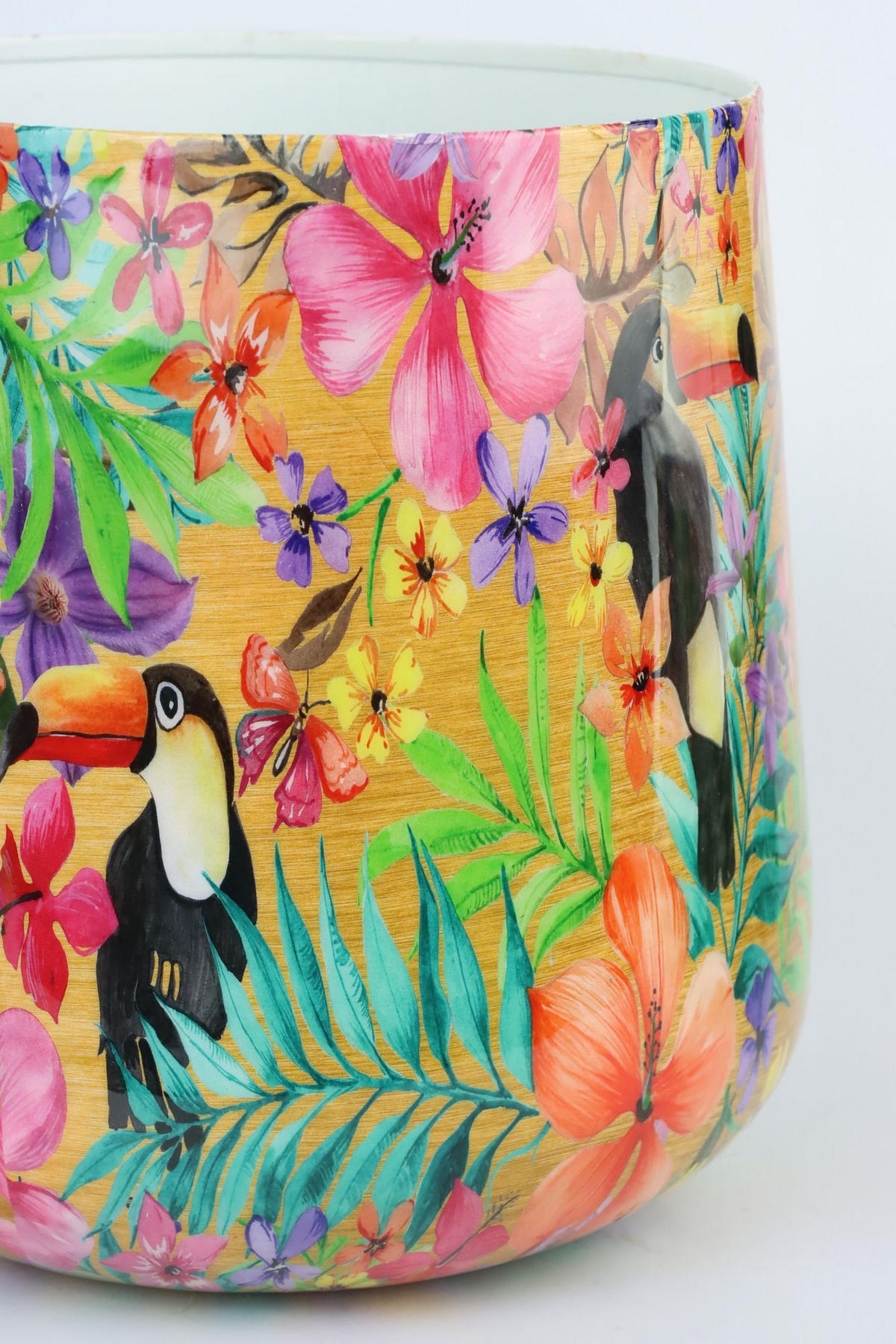 ÜBERTOPF Paradise Bird Eisen - Multicolor, Metall (20/20.5/20cm) - FURNARO