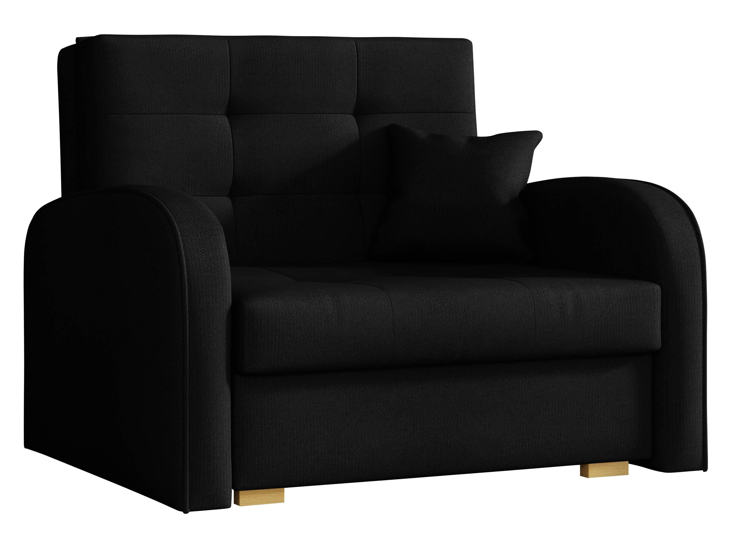 SCHLAFSOFA Viva Gold I - Schwarz/Braun, Holz/Textil (103/85/98cm) - MIRJAN24