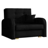 SCHLAFSOFA Viva Gold I - Schwarz/Braun, Holz/Textil (103/85/98cm) - MIRJAN24