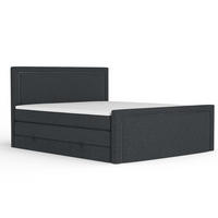 BOXSPRINGBETT Lavenda Schwarz 200/200 cm - Schwarz, Holz/Holzwerkstoff (200/200cm) - Maison de Reve