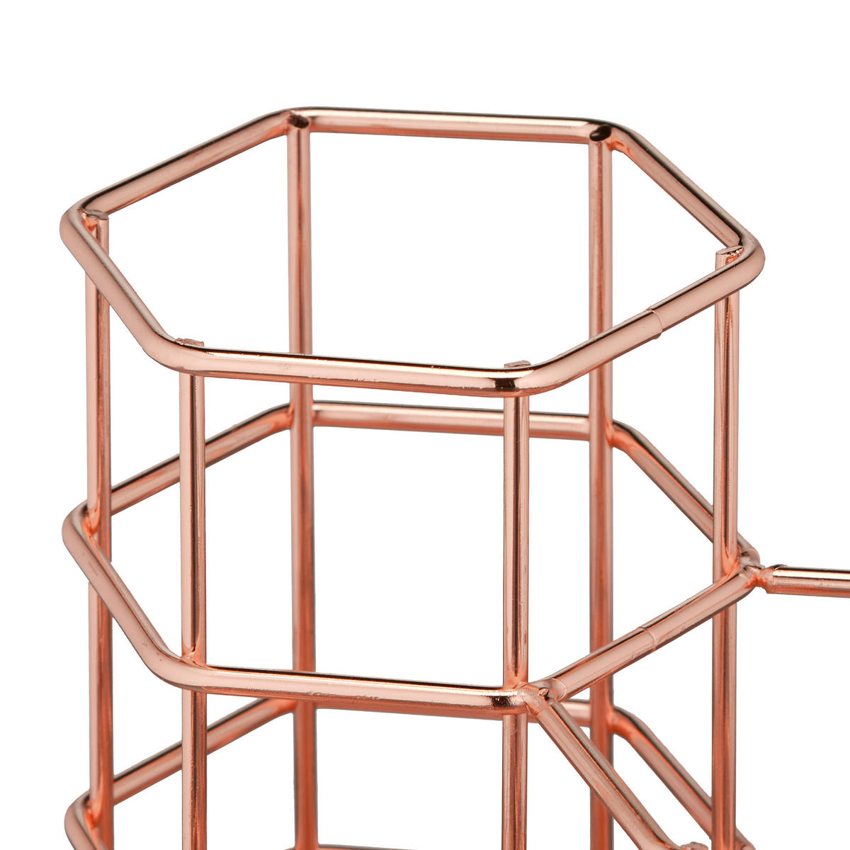 PINSELHALTER - Kupferfarben, Metall (12/12.5/12.5cm) - Relaxdays