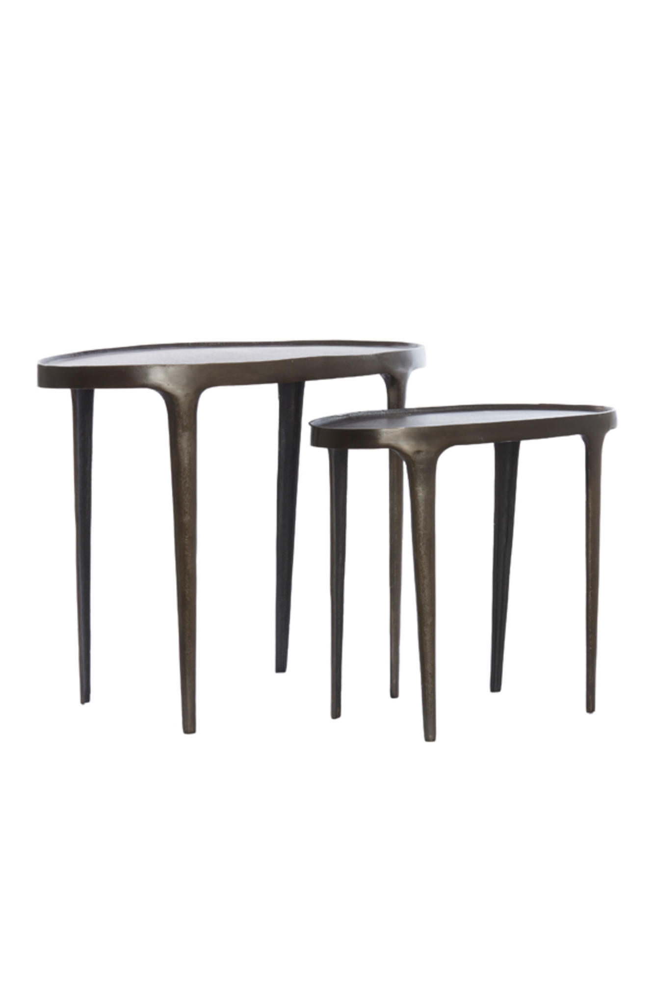 BEISTELLTISCH Arica Braun 70/33/53 cm 2er-Set - Braun, Metall (70/33/53cm) - Light & Living