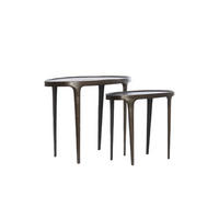 BEISTELLTISCH Arica Braun 70/33/53 cm 2er-Set - Braun, Metall (70/33/53cm) - Light & Living