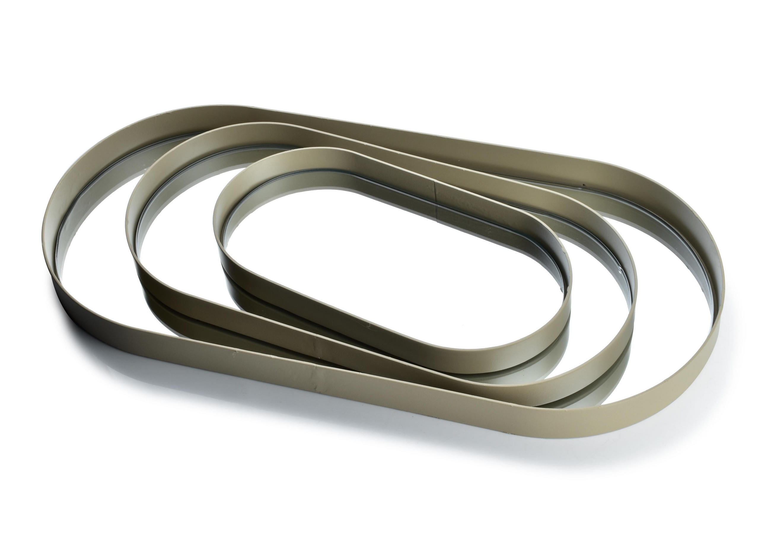 TABLETT Lucas Beige 23/49,5/3cm Metall Spiegel - Beige, Glas/Metall (50/23/49.5cm) - Mondex
