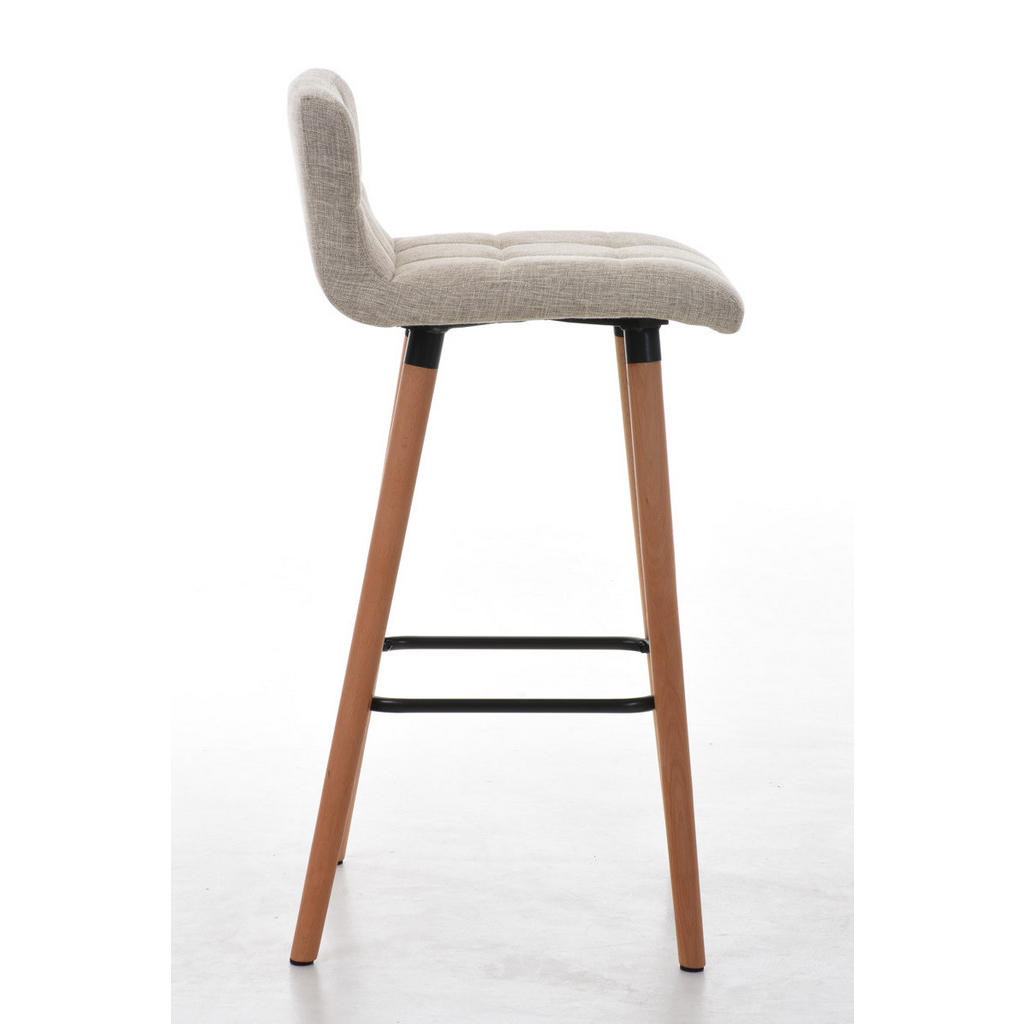Thumbnail - CLP Barhocker, Creme, Textil, 42x94x49 cm, Esszimmer, Barmöbel, Barhocker
