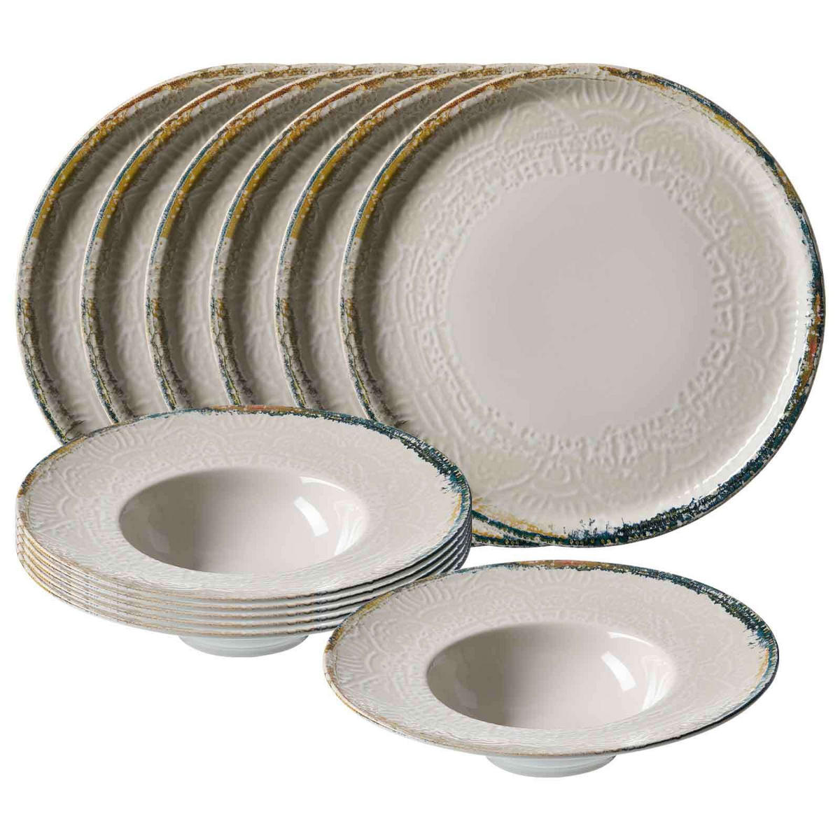 GOURMET-SET Alfonso beige 12er Set - Beige, Keramik (1/1/1cm) - Ritzenhoff Breker