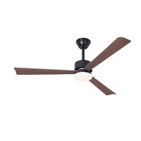 DECKENVENTILATOR mit Beleuchtung Qarvel 131/15/40 cm - Braun, Kunststoff/Metall (131/15/40cm) - ZMH