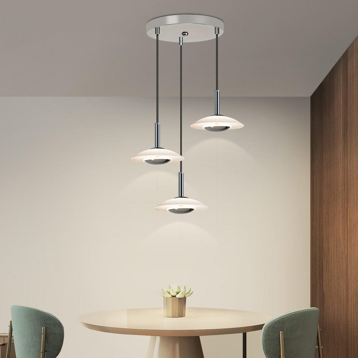 LED závěsné světlo Yacovone 138/25/25cm - chromová, kov (138/25/25cm) - Nettlife