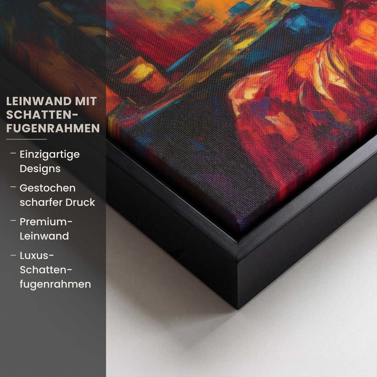 LEINWAND Bilder mit Rahmen - Wein - Frau - Stimmungsvoll - Farbenfroh - 40x30 - Bordeaux, Textil (40/30cm) - MuchoWow