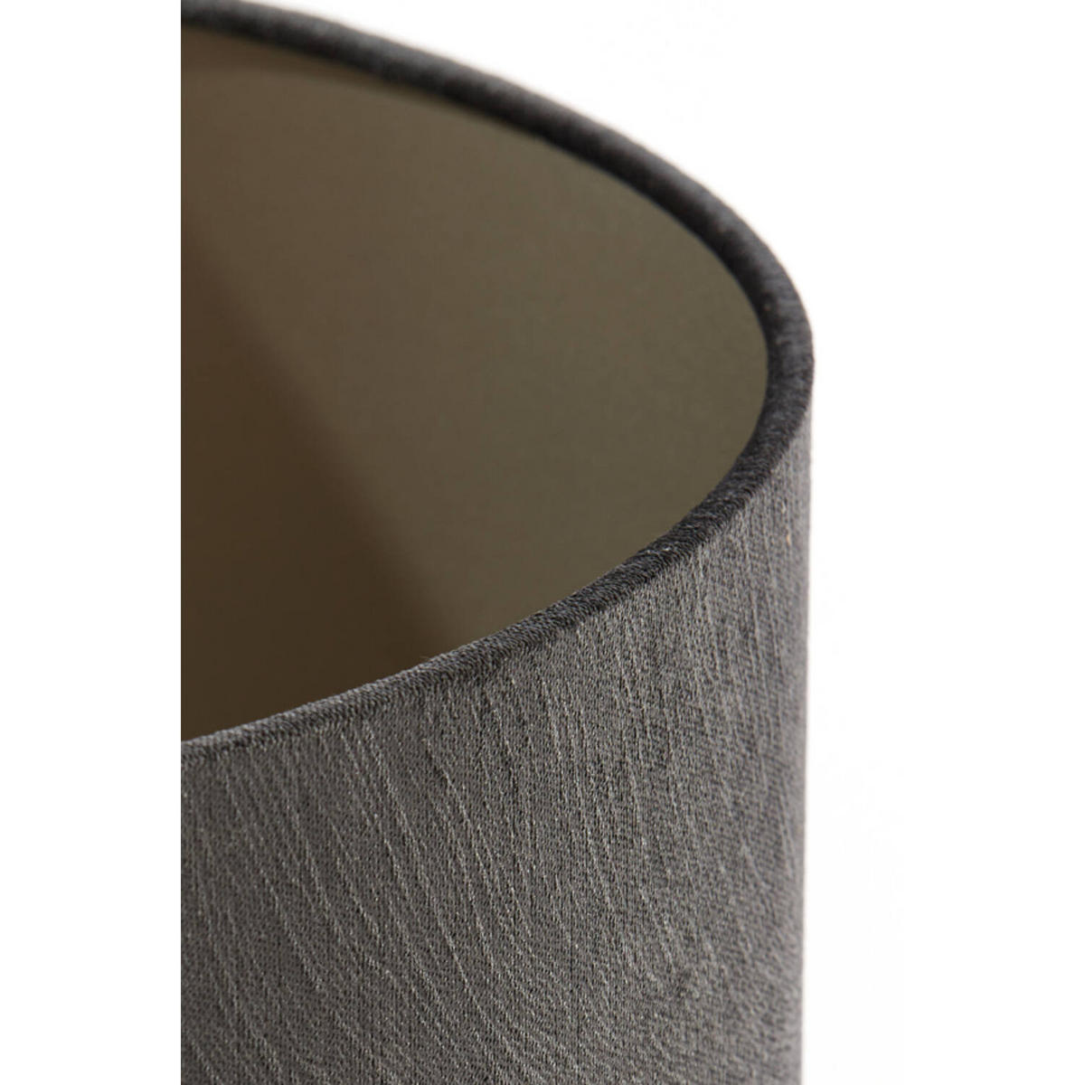 LAMPENSCHIRM LUBIS Ø50x38 cm, Grau - Grau, Textil (50/50/38cm) - Light & Living