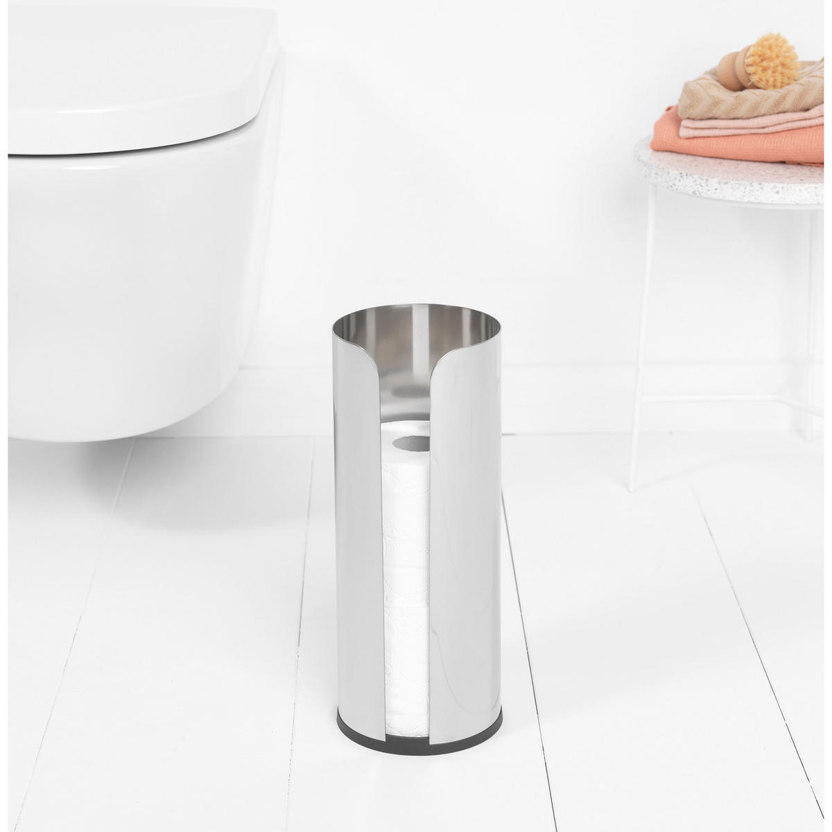 TOILETTENROLLEN-SPENDER, Brilliant Steel, für 3 Rollen - Silberfarben, Metall (13.2/32.1/13.2cm) - Brabantia