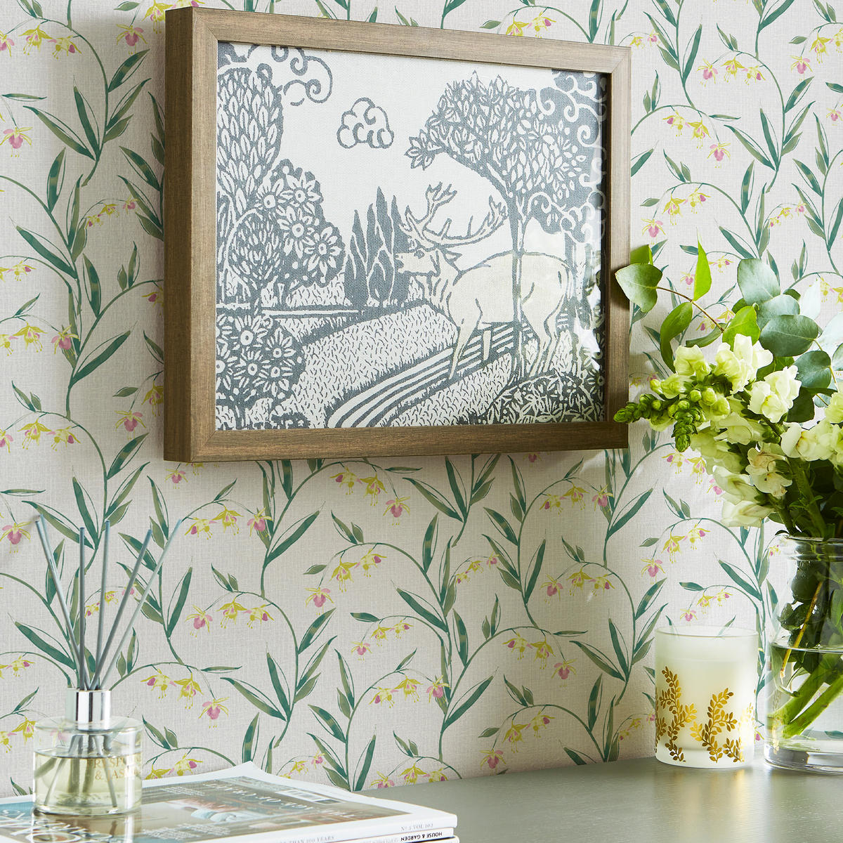VLIESTAPETE Fulwell Fuchsia - Grau, Papier/Kunststoff (52/1000cm) - Graham & Brown