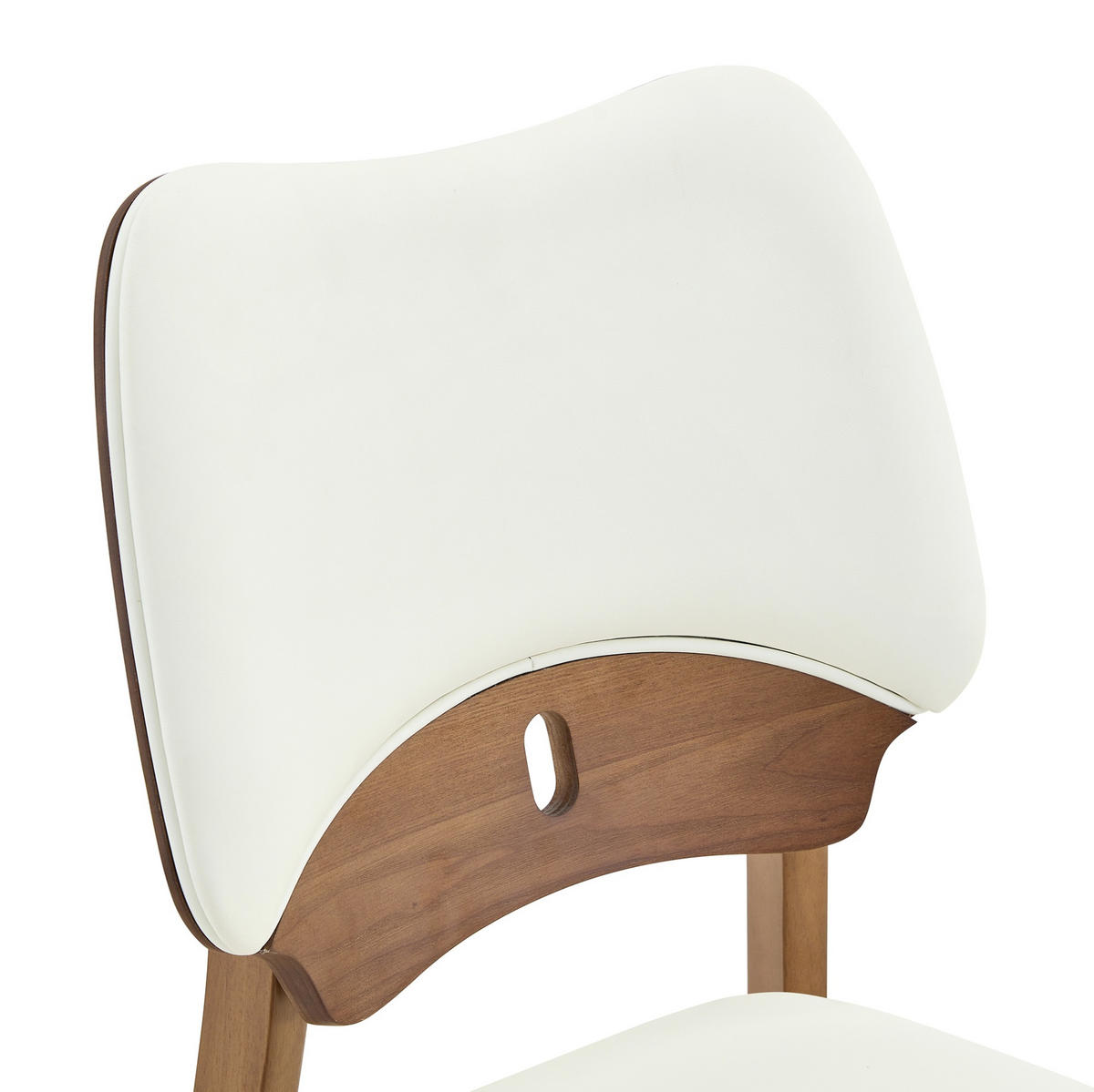 ESSZIMMERSTUHL 2er-Set Schmetterlingsrückenlehne Weiß - Weiß, Holz (43/87.5/51cm) - Meubliv