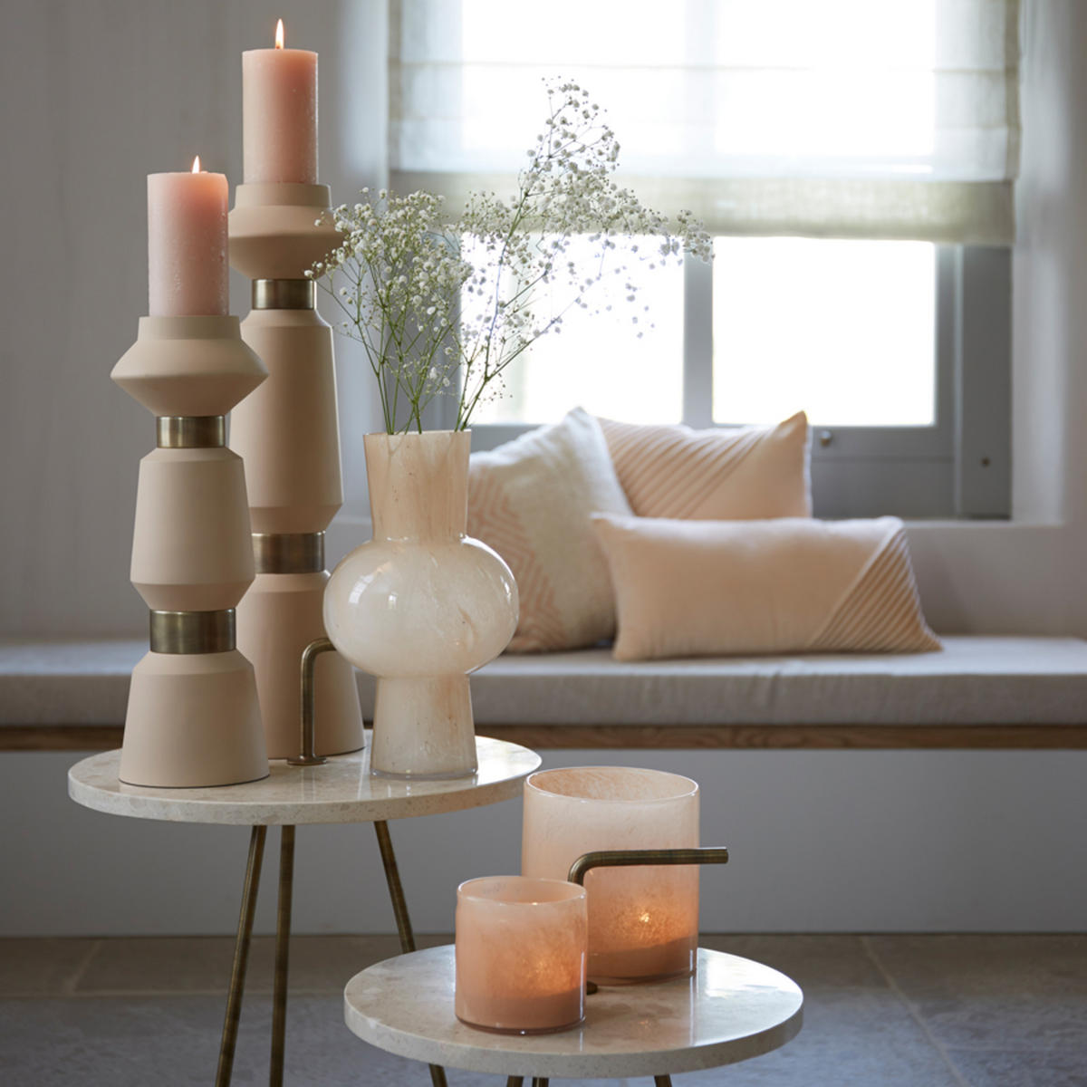 VASE Halley Braun Ø23/40 cm - Braun, Glas (23/40cm) - Light & Living