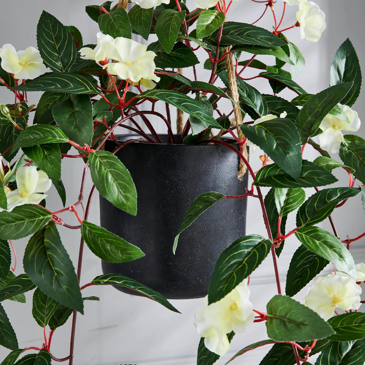 KUNSTPFLANZE Künstlicher Hänge-Jasmin – Florina 80 cm - Grün, Kunststoff (80cm) - aplanta