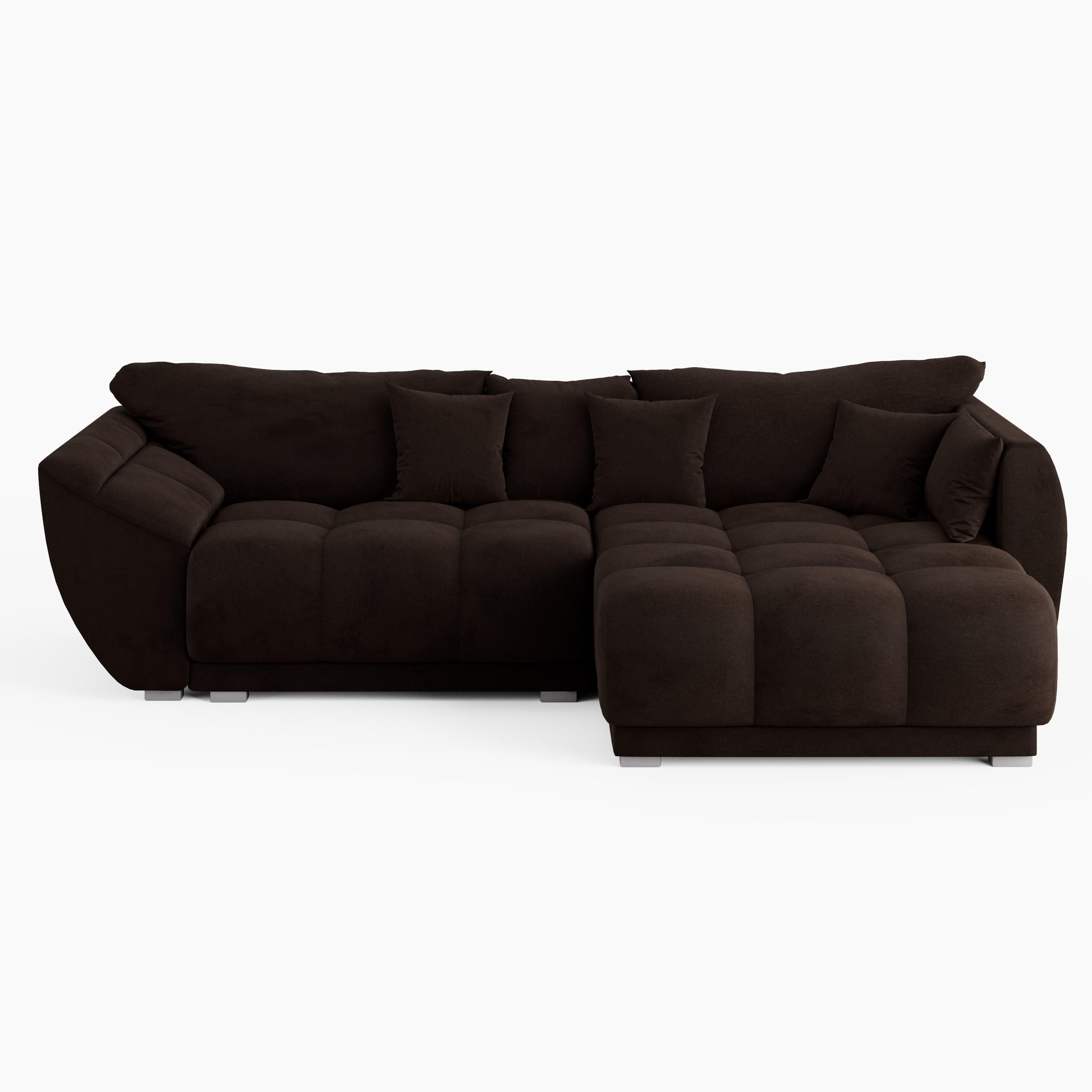 Barchello Ecksofa Braun 285x180 cm