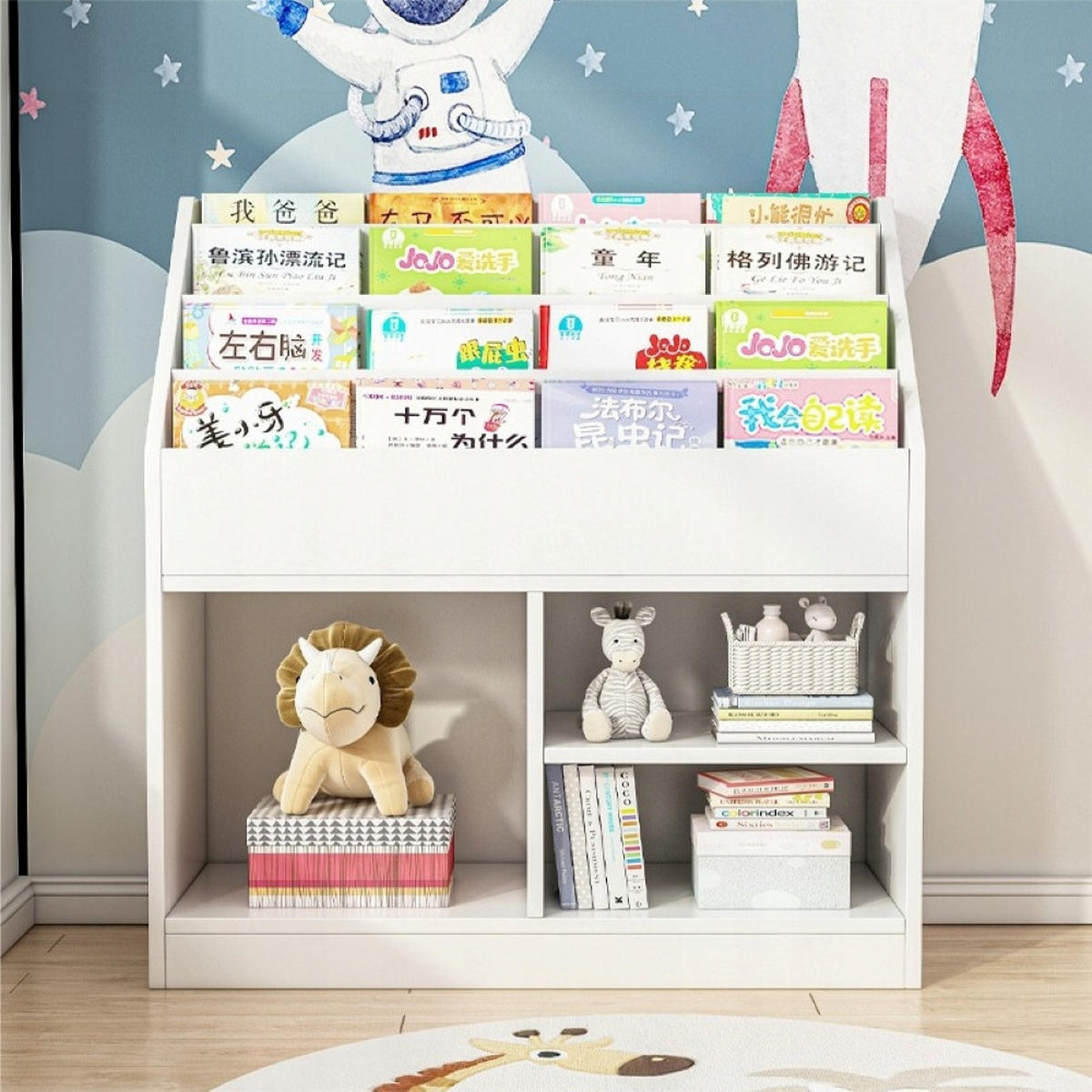 REGAL weiß 80/90/30 - Weiß, Holzwerkstoff (80/90/30cm)