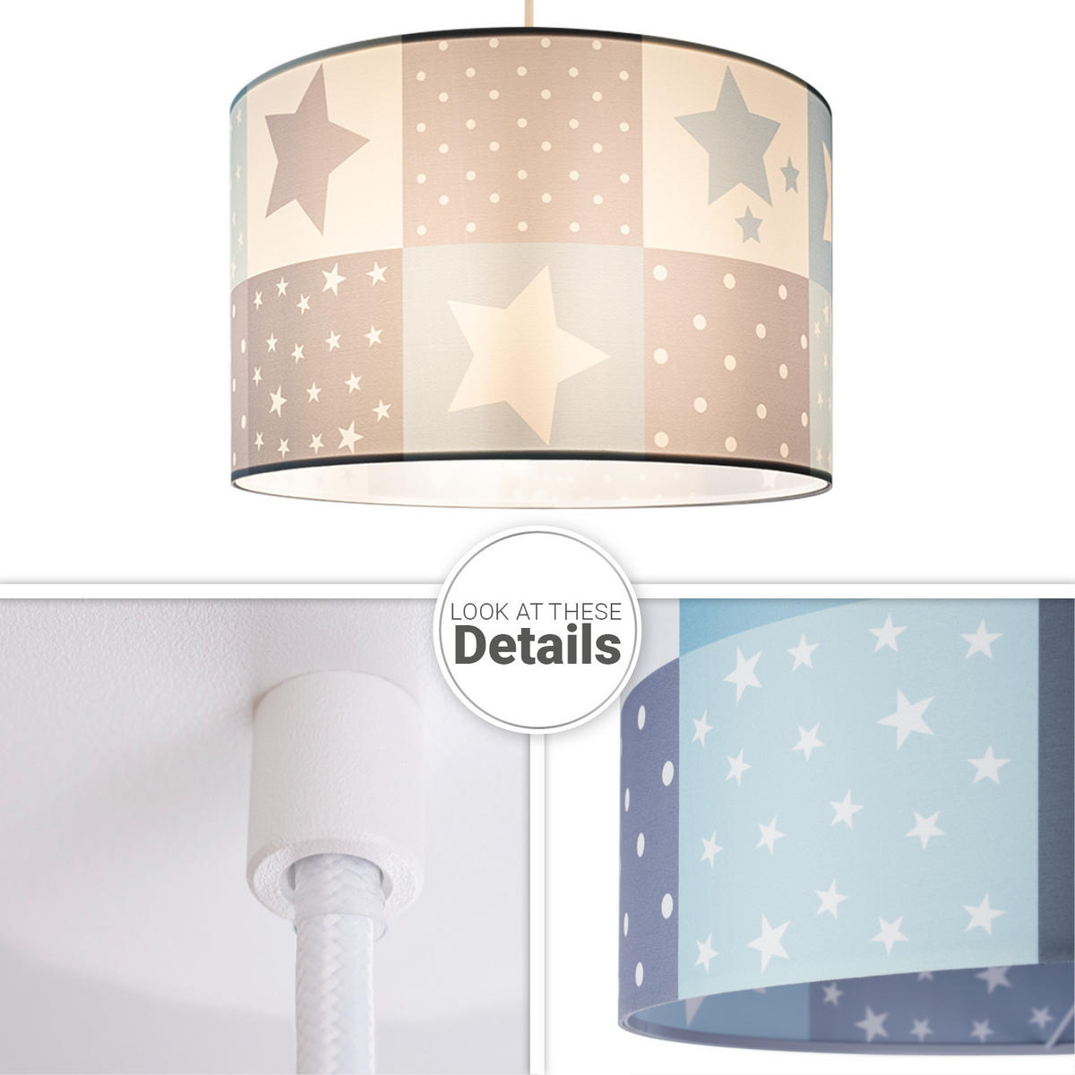 PENDELLEUCHTE Hugo Pd1 Cos 345 - Weiß, Metall (45.5/45.5/27cm) - Paco Home