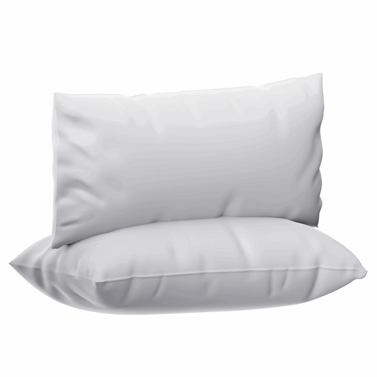 KOPFKISSEN Sensofill 2er Set 40/80 cm - Weiß, Textil (40/35cm) - AM Qualitätsmatratzen