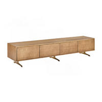 LOWBOARD GALA Gold Holz - Goldfarben, Holz/Metall (200/42/40cm) - KAWOLA