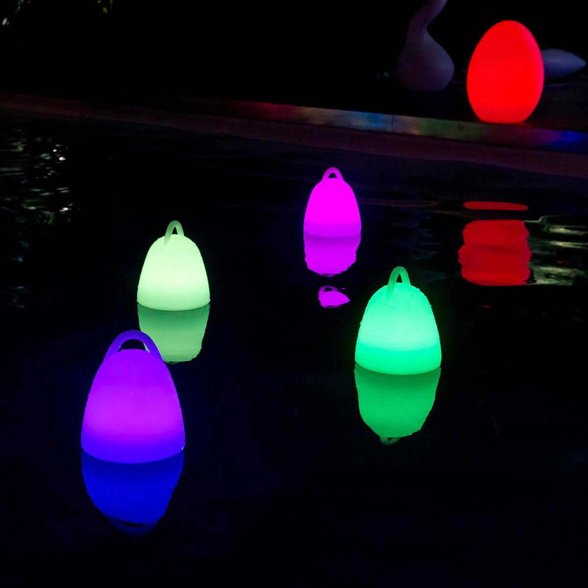 LED-LEUCHTE LIBERTY weiß - Weiß, Kunststoff (18/18/24cm) - Lumisky