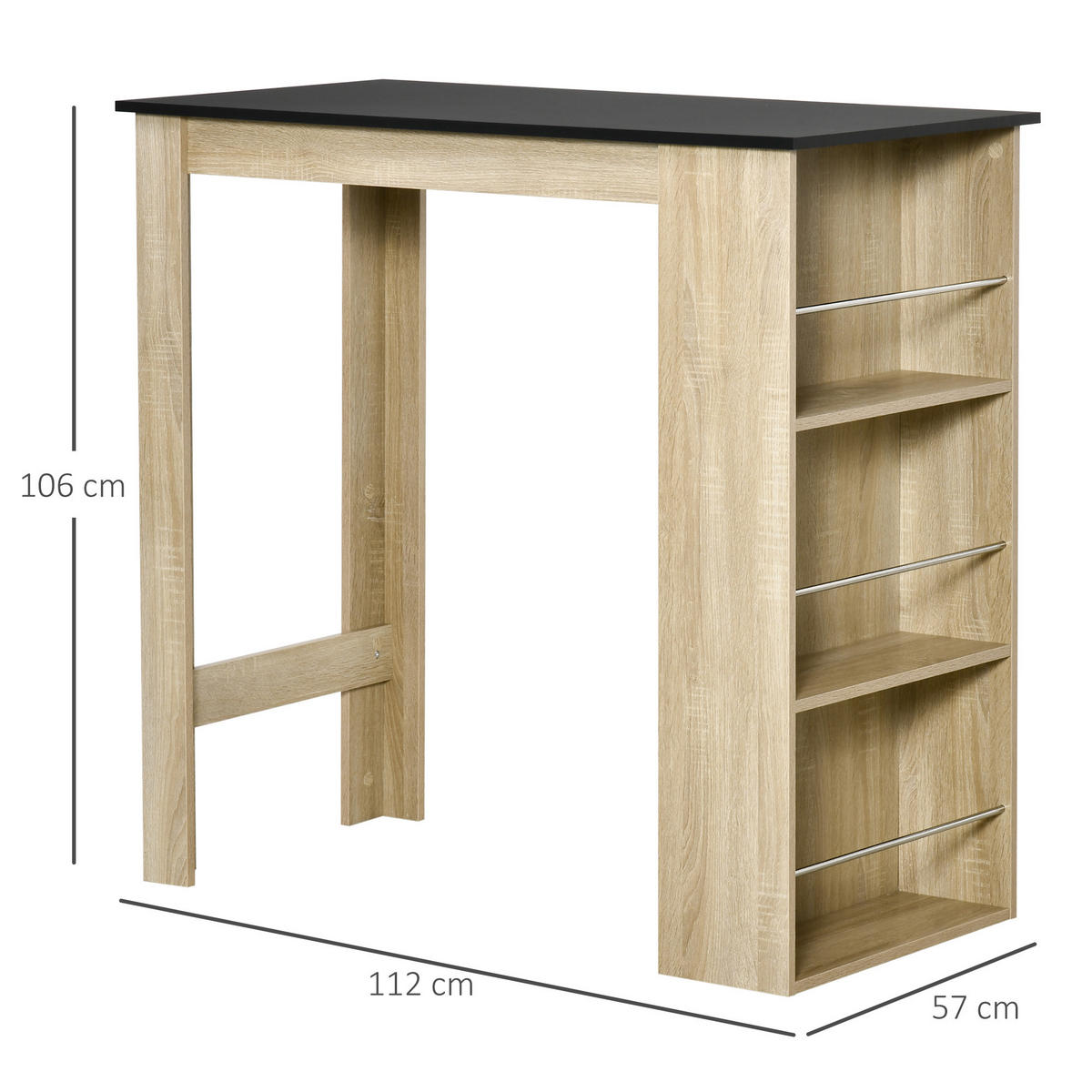 BARTISCH Naturholz 1 Stück - Beige, Kunststoff (112/57/106cm) - GiPP