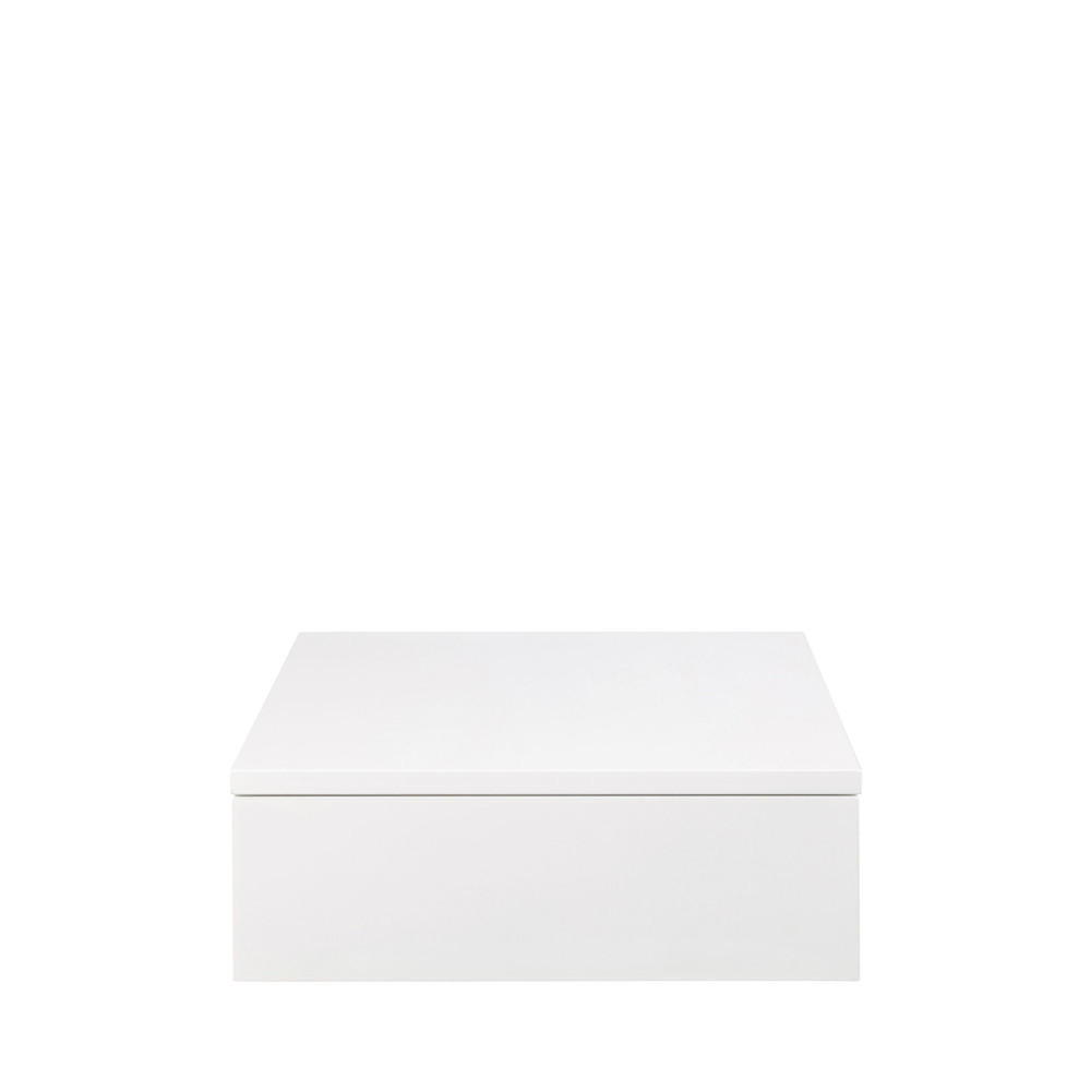 WAND-NACHTISCH mit 1 Schublade aus Holz - PUERTO - Weiss - Weiß, Holz (37/13/32cm) - Drawer