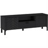 LOWBOARD Lume mit Schublade und Türen, 160 cm, schwarz - Schwarz, Holzwerkstoff (160/57/40.5cm) - Beautysofa