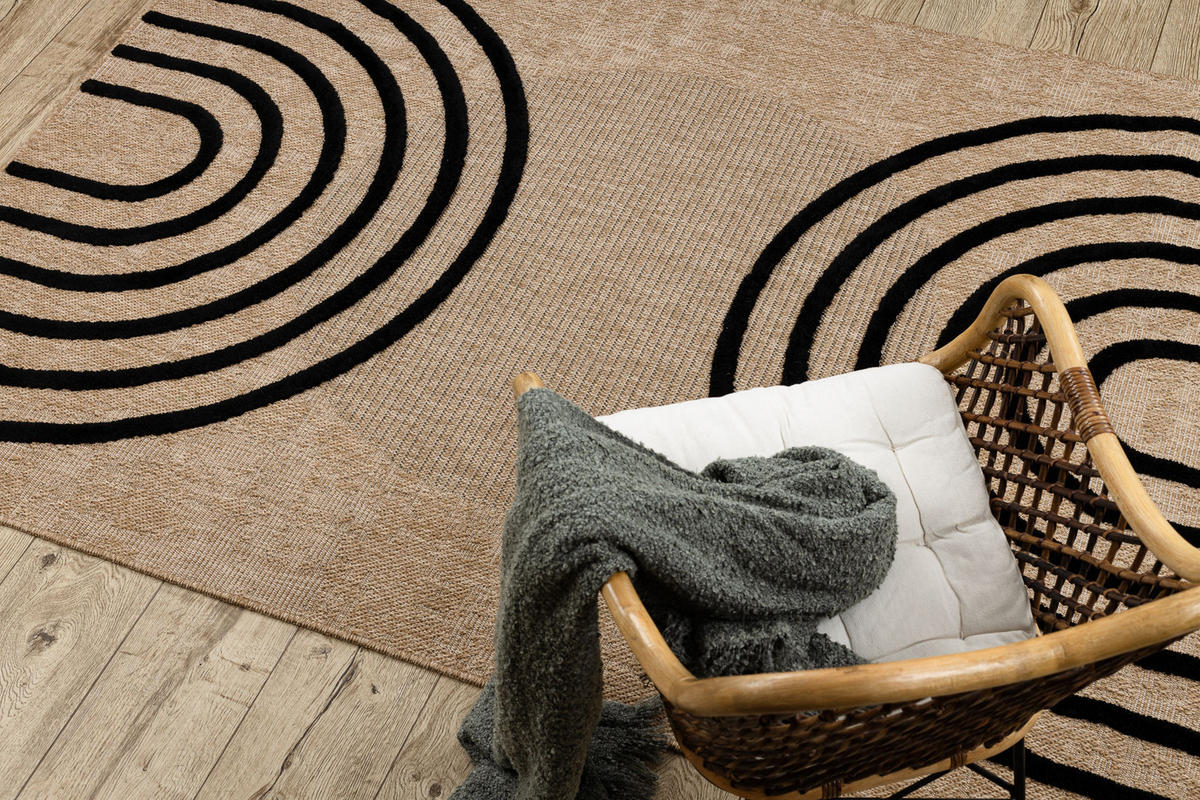 TEPPICH Spark 120/170 cm - Beige, Textil (120/170cm) - rugsX