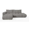 ECKSOFA DUCA L-S Grau Jersey mit Schlaffunktion - Grau, Holz (266.5/266.5cm) - MASSENO
