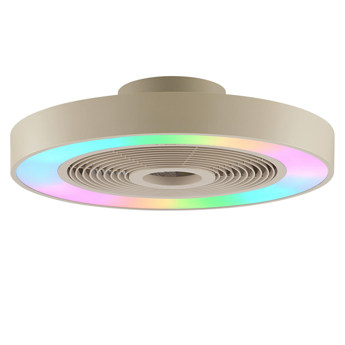 LED DECKENLEUCHTE Catania Beige 48,6/48,6/13,7 cm - Beige, Kunststoff (48.6/48.6/13.7cm) - Brilliant