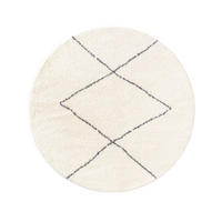 HOCHFLORTEPPICH rund Benno Cream ø 120 cm rund - Beige, Textil (120/1cm) - KUNSTLOFT